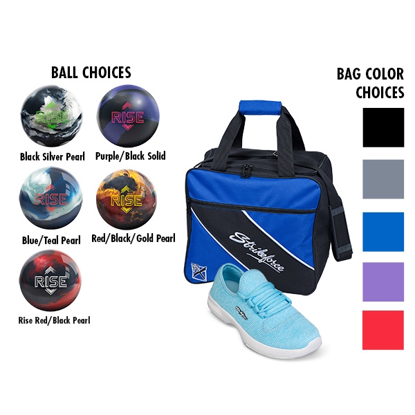 Women's Maui Sky Blue Shoes, Single Tote, Reactive Ball